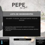 SOUBRY FIDEOS INSTANTAN.HUEVO 250GR.