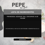 PRINCESA AZAHAR SAL ESCAMAS AJO 150GR