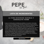 LU PIMS BIZCOCHO NARANJA Y  CHOCOLATE 150GR