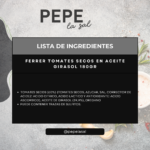 FERRER TOMATES SECOS EN ACEITE GIRASOL 180GR