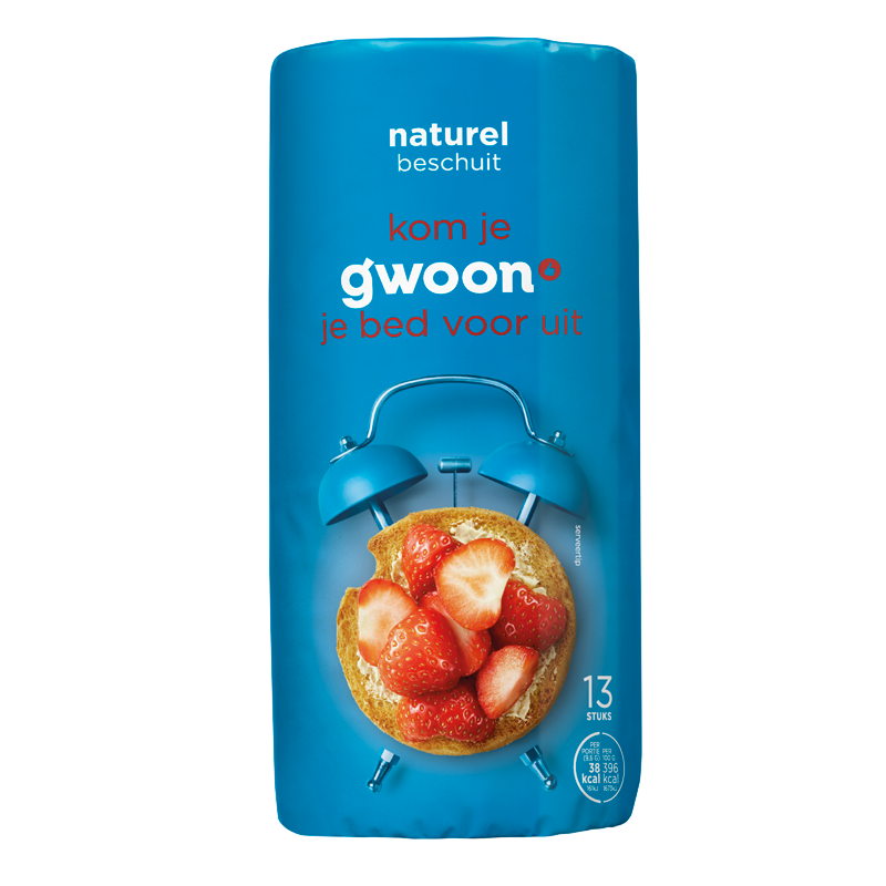 21950 GWOON BESCHUIT NATUREL 125GR