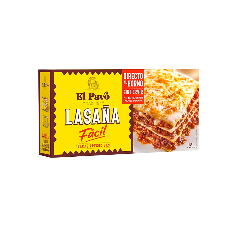 23651 EL PAVO LASAÑA INSTANT 18 PL 200GR