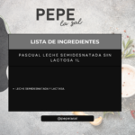 PASCUAL LECHE SEMIDESNATADA SIN LACTOSA 1L