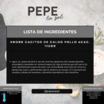 KNORR CACITOS DE CALDO POLLO 4CAC.