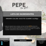 74750 KNORR CALDO CACITO CARNE 4×28 GR