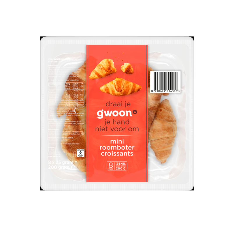 31564 GWOON CROISSANT 8 UNID 200GR