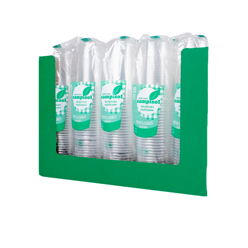 32431 CAMPISOL VASOS PLASTICO 25UNID 330CC