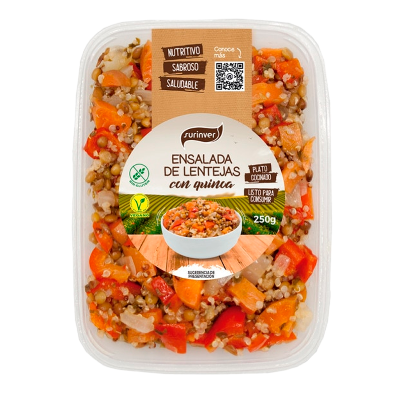 32448 SURINVER LENTILS SALAD WITH QUINOA 250GR