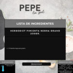 32777 HERBODIET PIMIENTA NEGRA GRANO 230GR