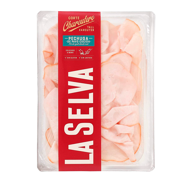 26950 LA SELVA PECHUGA DE PAVO CORTE CHARCUTERO 90 GR