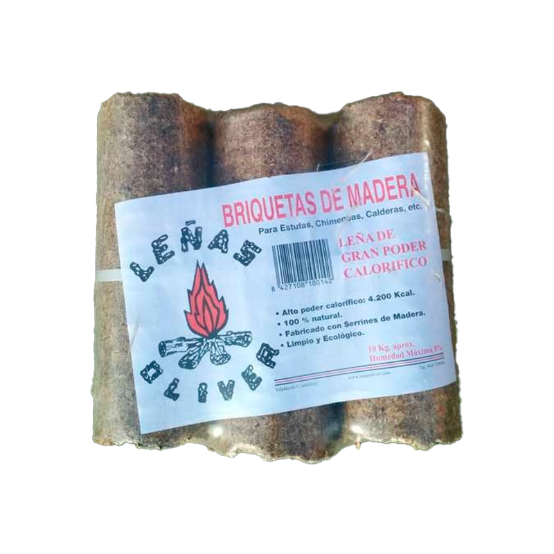 33233 BRIQUETAS MADERA 12KG
