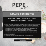 33442 MARCOS TONDA CHOCOLATE 72% NARANJA GOURMET 100GR