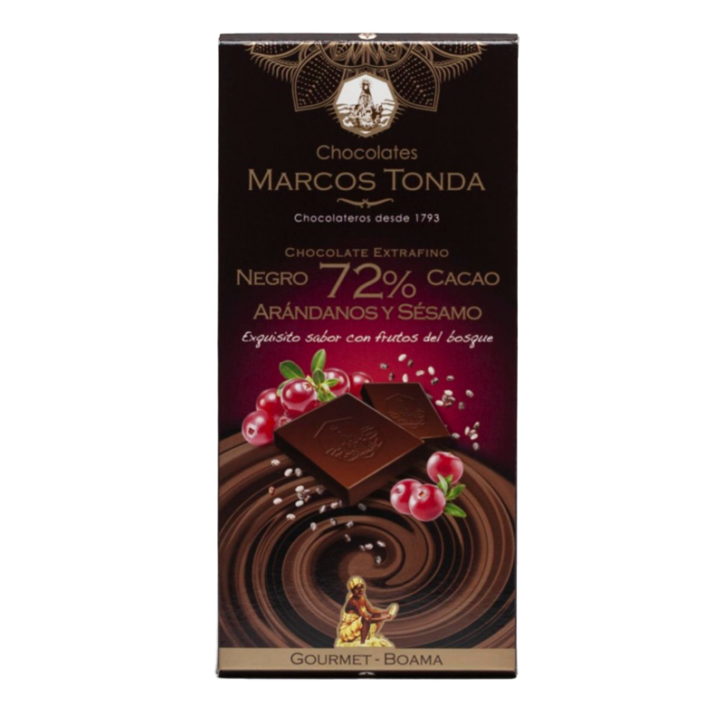 33443 MARCOS TONDA SCHOKOLADE HEIDELBEEREN GOURMET 100GR