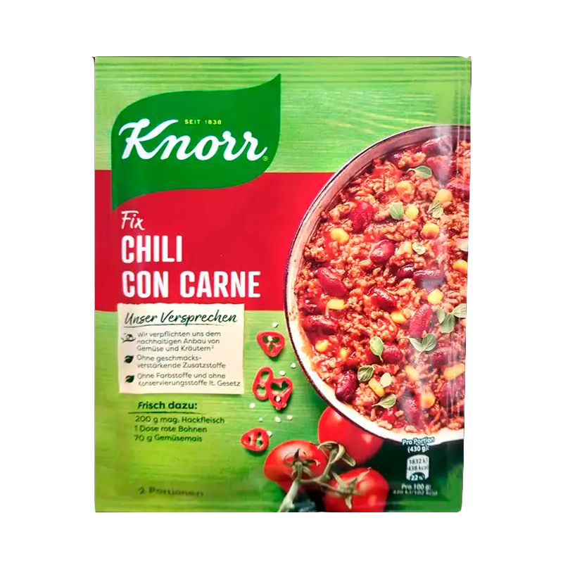 33513 KNORR CHILI CON CARNE SOBRE 42GR