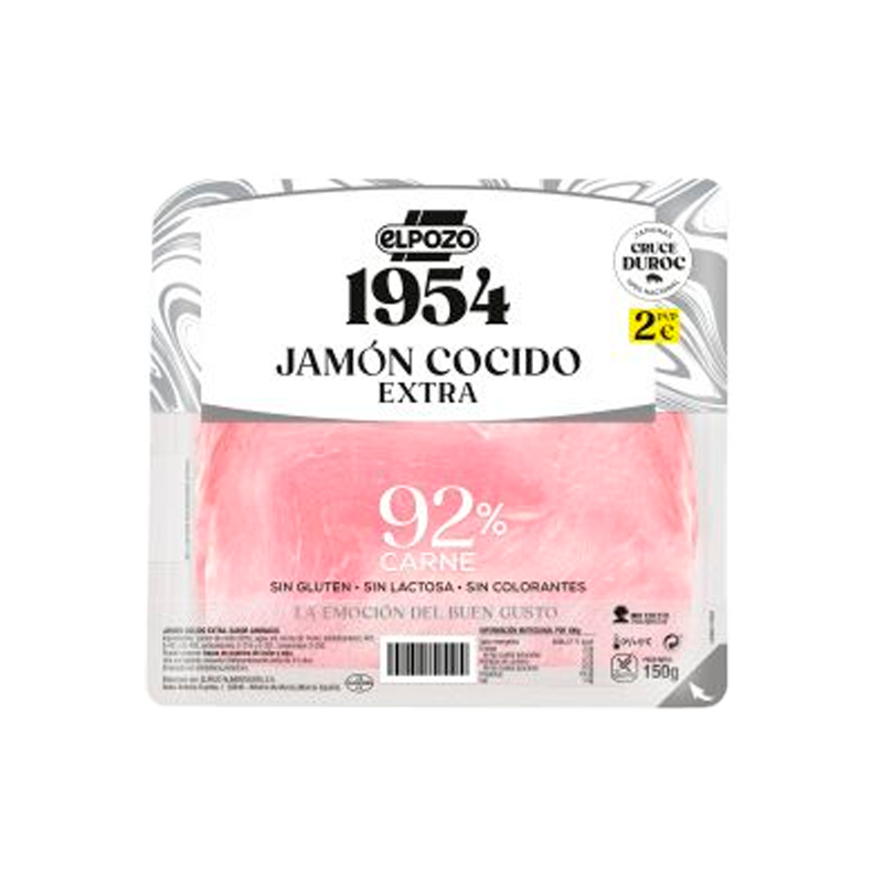 33546 EL POZO GEKOCHTER SCHINKEN DUROC CROSS 150GR