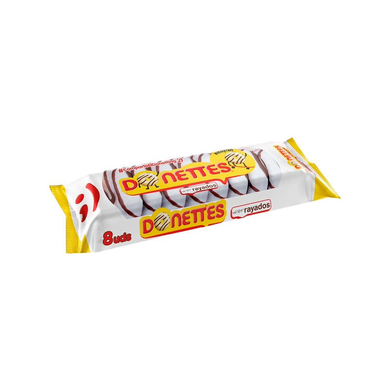 33651 STRIPED DOUGHNUTS 8 PCS