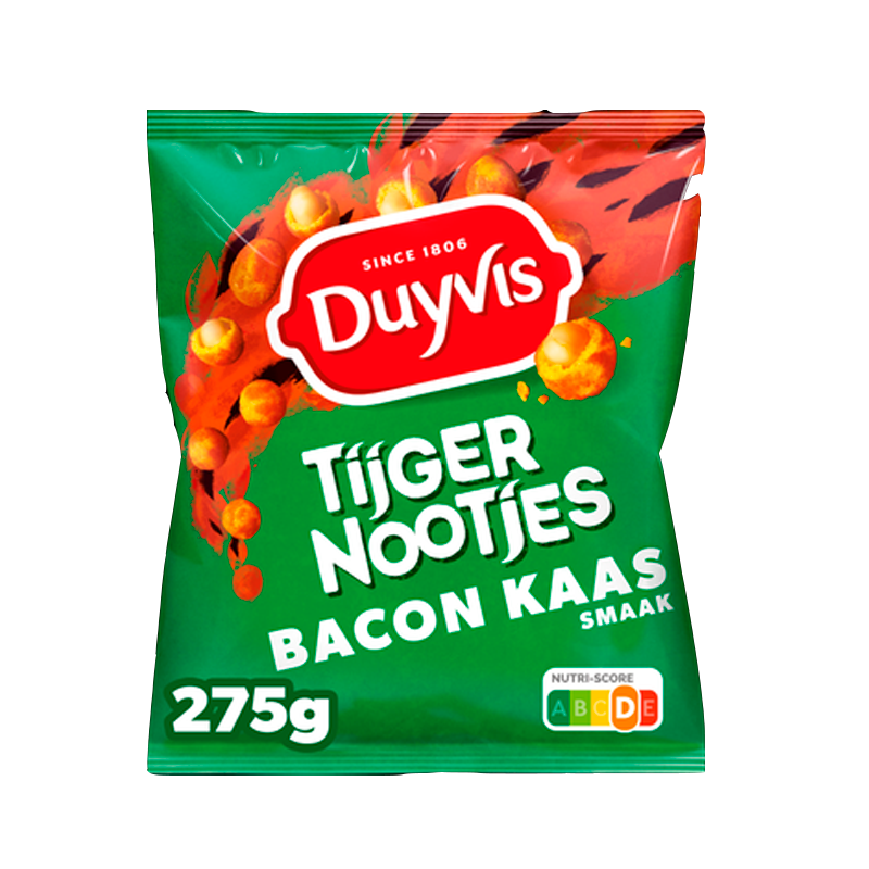 33582 DUYVIS BORREL NOOTJES BACON 275GR