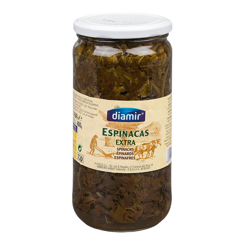 33800 DIAMIR ESPINACAS AL NATURAL TARRO 1020KG
