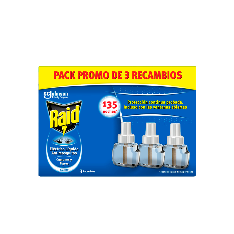 11072 RAID ELECT LIQ REFILL 135 NIGHTS PK-2