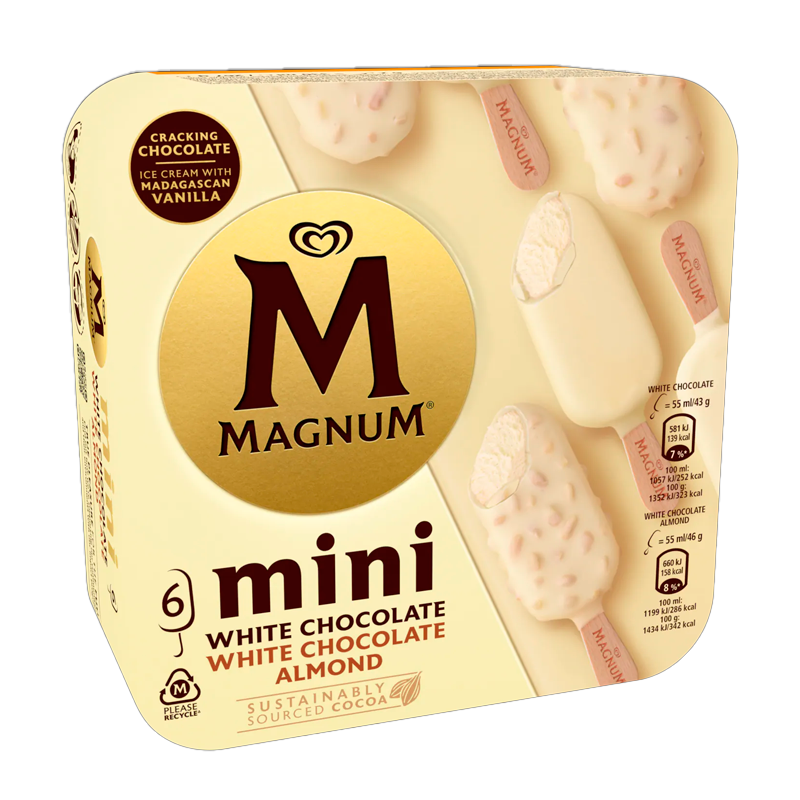 12841 MAGNUM MINI WEISS 6 STÜCK