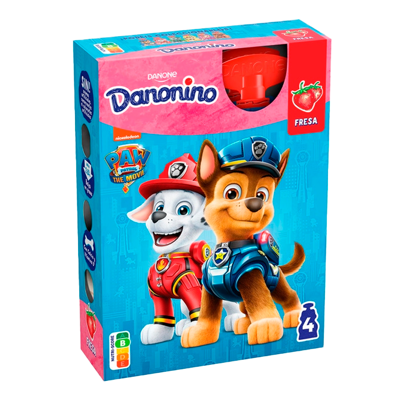 19982 DANONE DANONINO PARA LLEVAR FRESA X 4