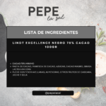 23539 Lindt Excellence Negro 78% Cacao
