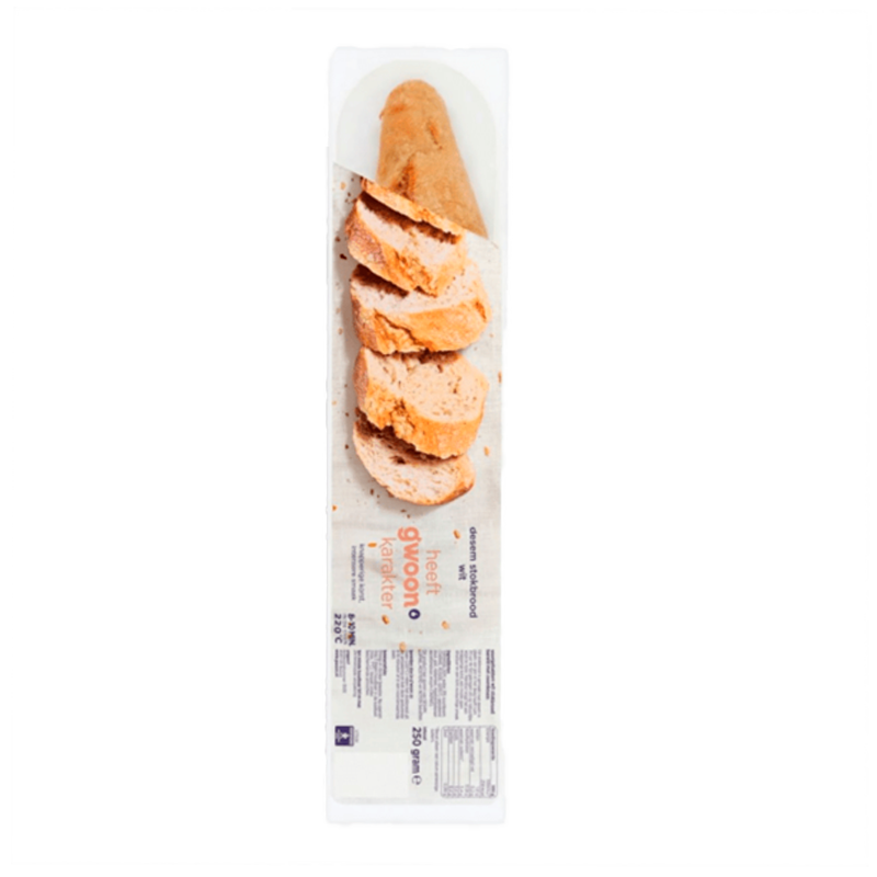 24600 GWOON BAGUETTE RUSTIEK WIT 250GR