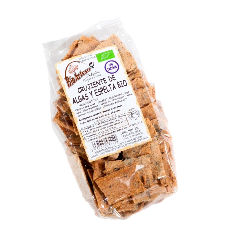 32648 BIOARTESA MEERESALGEN UND DINKEL KNUSPRIG 150G