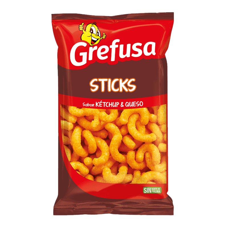 32697 GREFUSA STICKS KETCHUP & CHEESE FLAVOUR 120GR