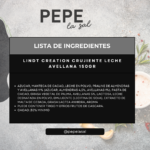 34534 LINDT CREATION CRUJIENTE LECHE AVELLANA 150GR