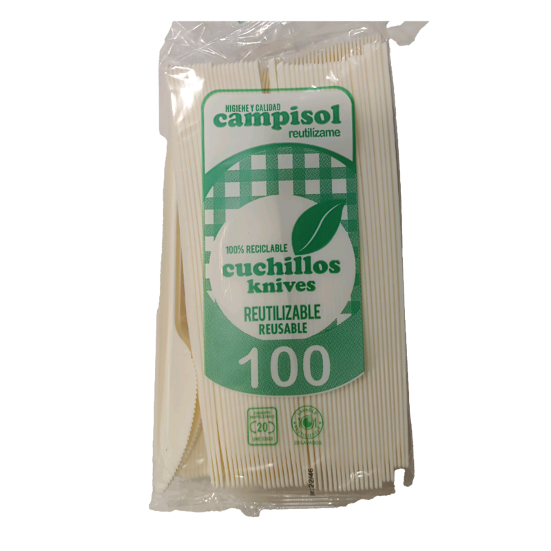 34553 CAMPISOL CUCHILLO PLASTICO 100UND