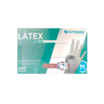 34588 CUATROGASA GUANTES LATEX T.MED. 100UN
