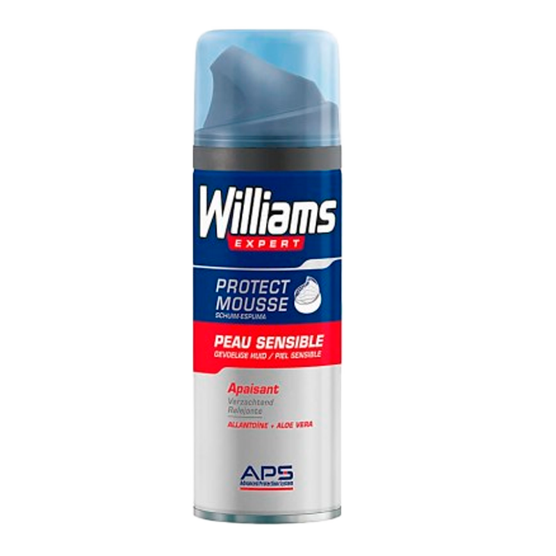34727 WILLIAMS ESPUMA AFEITAR PIEL SENSIBLE 200ML