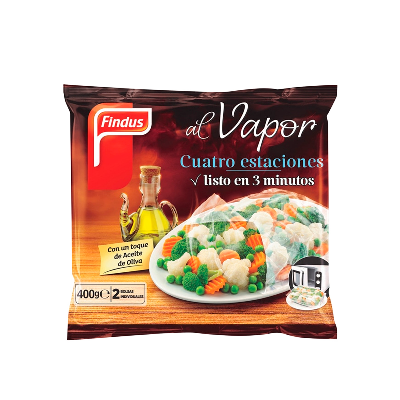 34801 FINDUS AL VAPOR CUATRO ESTACIONES 400GR