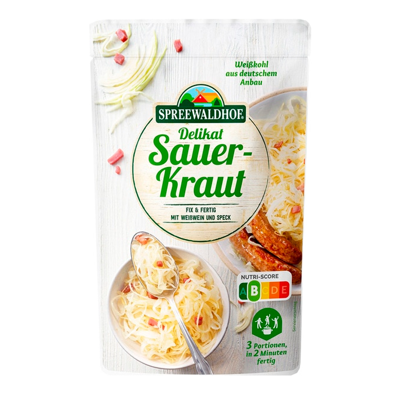 34955 SPREEWALDHOF CHOUCROUTE AU VIN BLANC 400GR