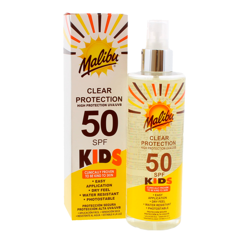 35008 MALIBU SPRAY TRANSPARENTE KIDS F50 250ML