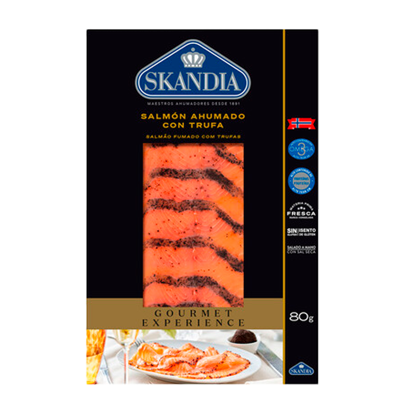 35632 SKANDIA GEROOKTE ZALM MET TRUFFEL 80 G
