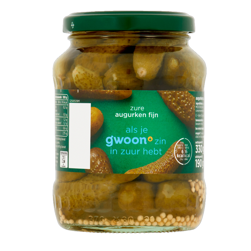 3788 GWOON PEPINILLOS COCKTAIL AUGURKEN 190 GR