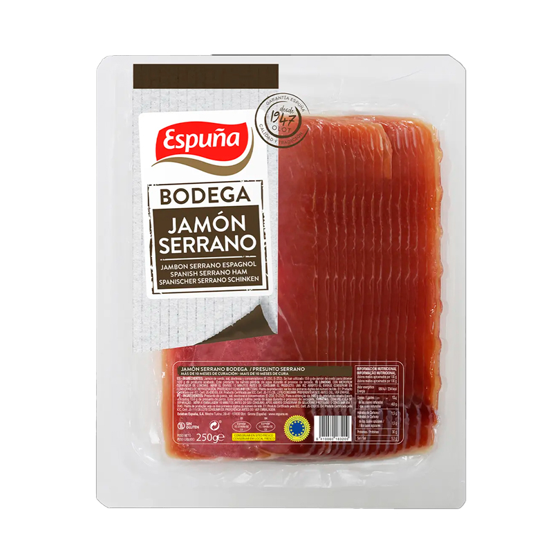 73504 ESPUÑA JAMON CURADO BODEGA 160GR