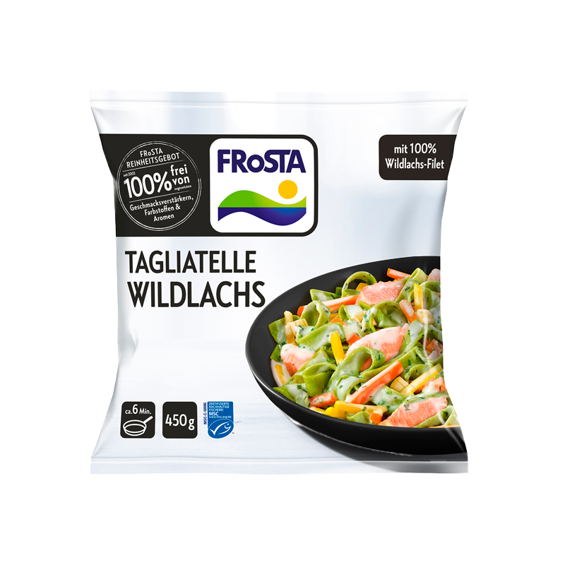 7425 FROSTA TAGLIATELLE WILDLACHS 450GR