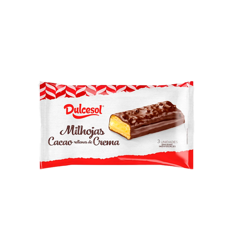 9754 DULCESOL MILHOJA CACAO RELLENO CREMA 150GR
