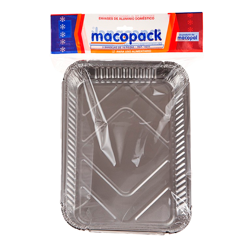 19304 MACOPACK BDJA. ALUMINIUM RECT. 5 PCS.
