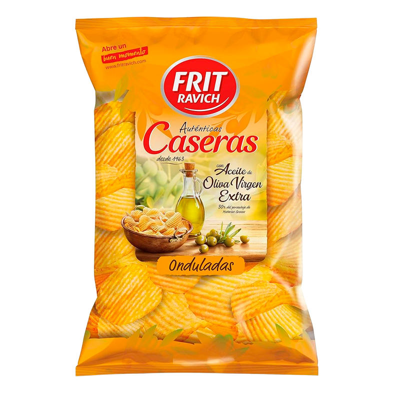 22185 FRIT RAVICH ZELFGEMAAKTE GEGOLFDE CHIPS 160GR