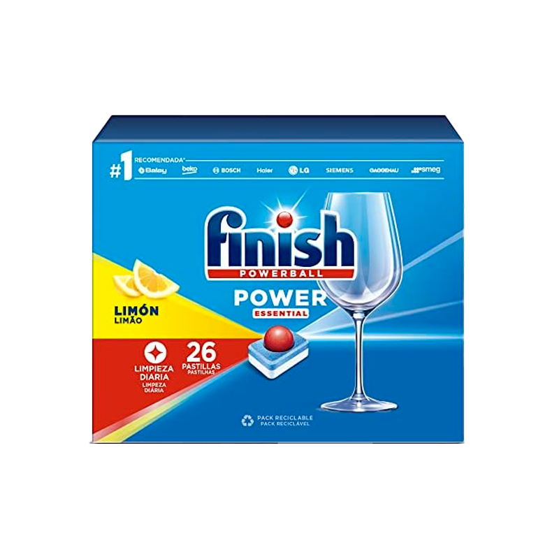 25665 FINISH POWERBALL POWER ESSENTIAL LEMON 26 TABLETTEN