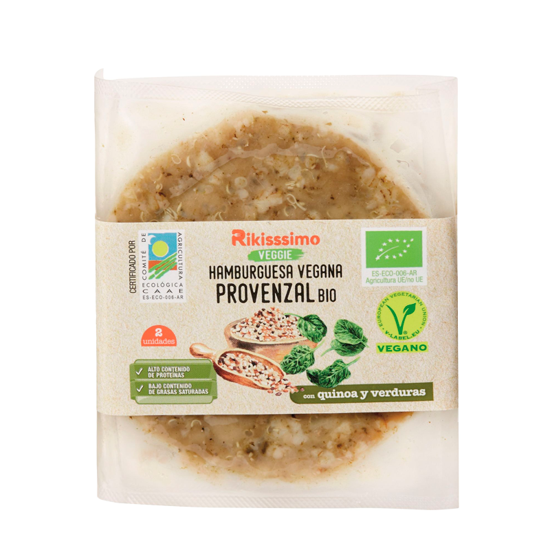 28412 RIKISSIMA HAMBURGUESA BIO VEGANA PROVENZAL 80GR