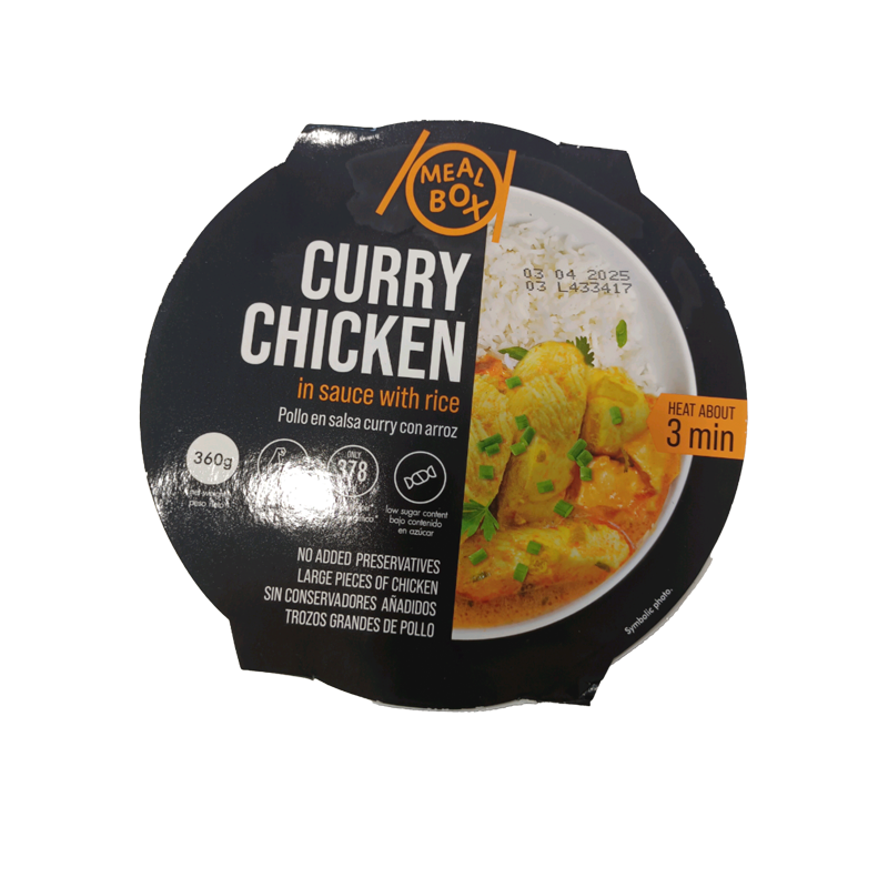 35885 MAHLZEITENDOSE CURRYHUHN MIT REIS 360GR