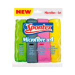 555998 SPONTEX UNICS KIT 4 BAYETAS MICROFIBRA