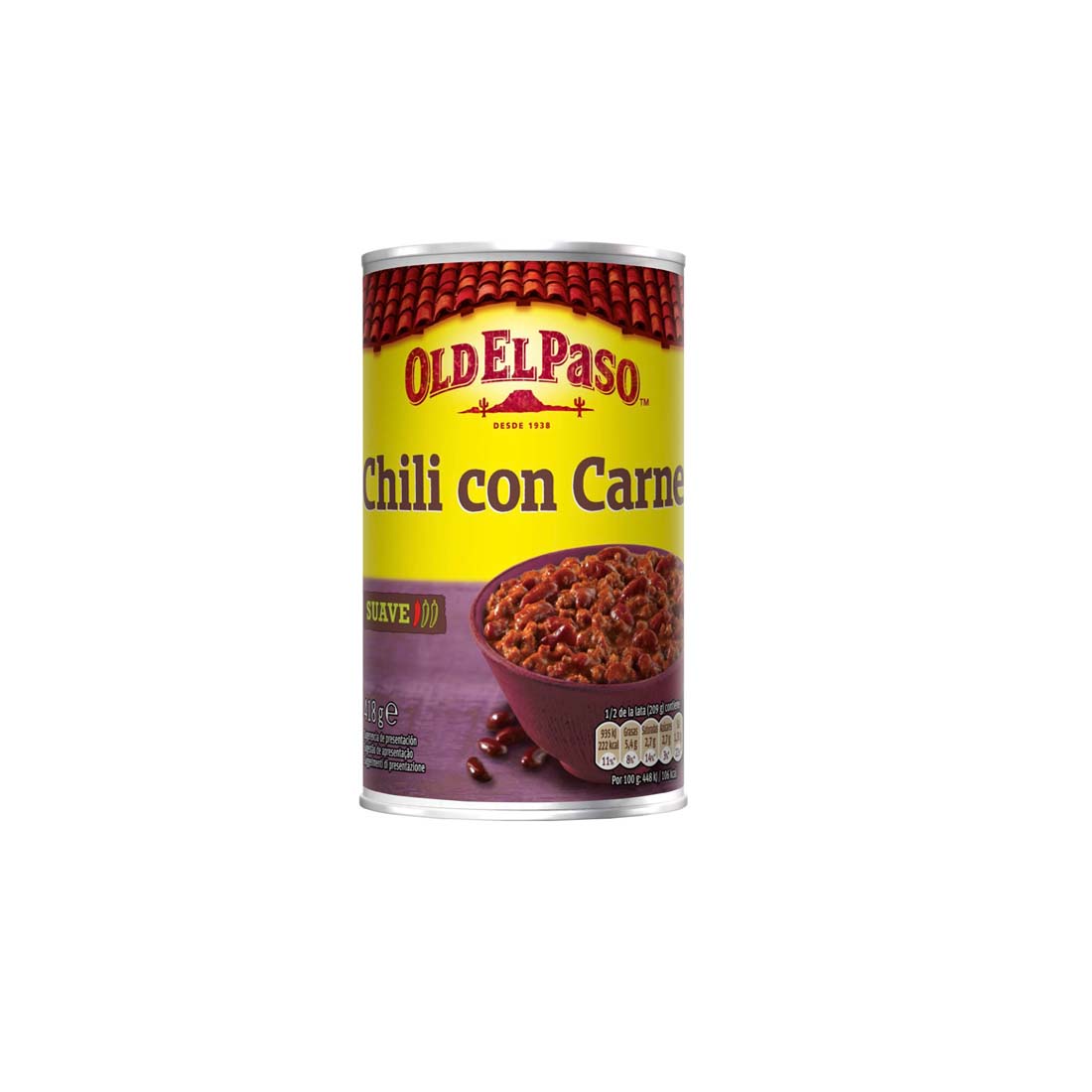 OLD EL PASO CHILI C/CARNE LATA 418GR