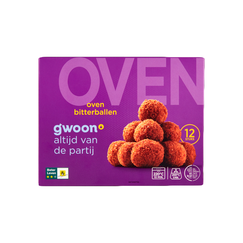 25032 GWOON OVEN BITTERBALLEN 12 STUKS