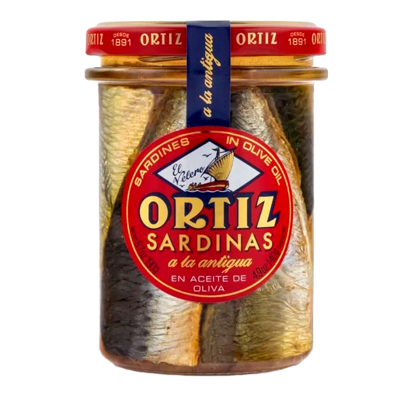 36102 ORTIZ SARDINA ANTIGUA ACEI.OLIVA CRISTAL 190GR